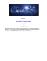 Spiritual Dynamite