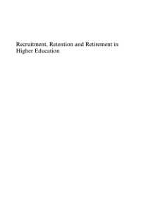 Image of Recruitment, Retention and Retirement