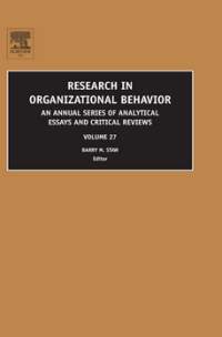 Image of RESEARCH IN ORGANIZATIONAL BEHAVIOR