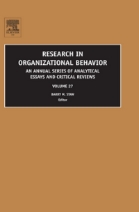 RESEARCH IN ORGANIZATIONAL BEHAVIOR