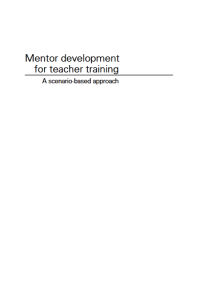 Mentor development
for teacher training