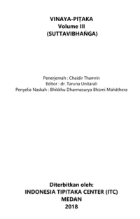 Image of Kitab Suci VINAYA-PIṬAKA Volume III