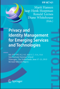 Image of Privacy and Identity Management for Emerging Services and Technologies
