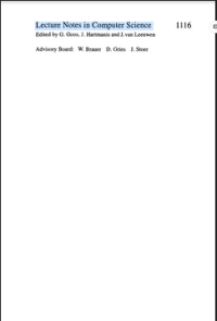 Image of Lecture Notes in Computer Science