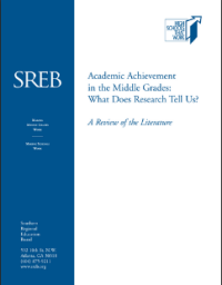 Image of Academic Achievement in the Middle Grades: What Does Research Tell Us?