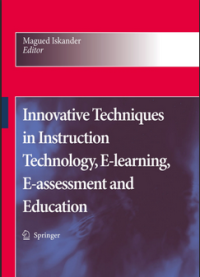 Image of Innovative Techniques in Instruction Technology, E-learning, E-assessmentd and Education