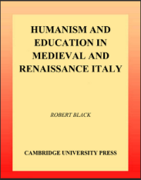 Image of HUMANISM AND EDUCATION IN MEDIEVAL AND RENAISSANCE ITALY