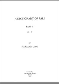 A DICTIONARY OF PALi PART II   g     n